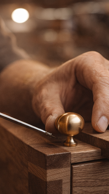 Close-up of exceptional woodwork and craftsmanship